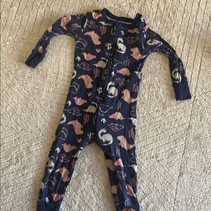 Old Navy Navy Dinosaur Kids Footie Pajamas